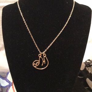 $4/20 🔥 Sloth necklace, gold, so cute!!!